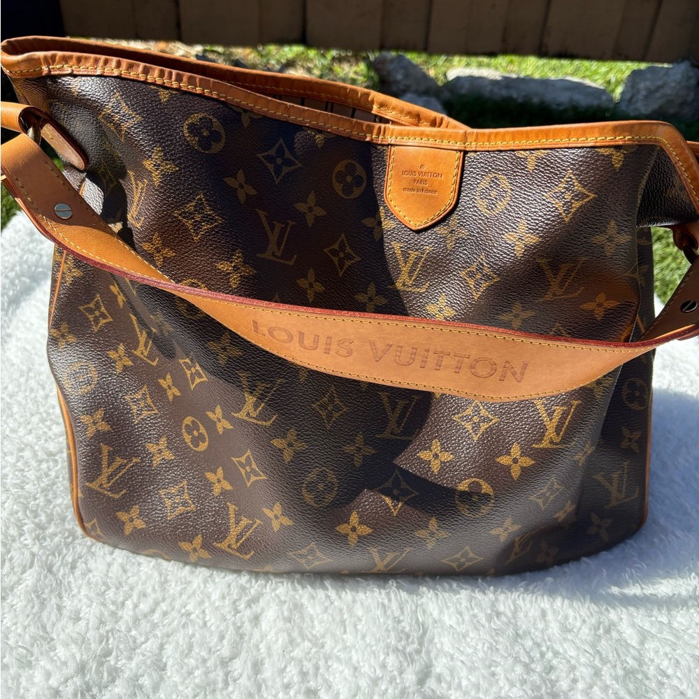 Louis Vuitton Brown and Tan Monogram Tote Rarely Used